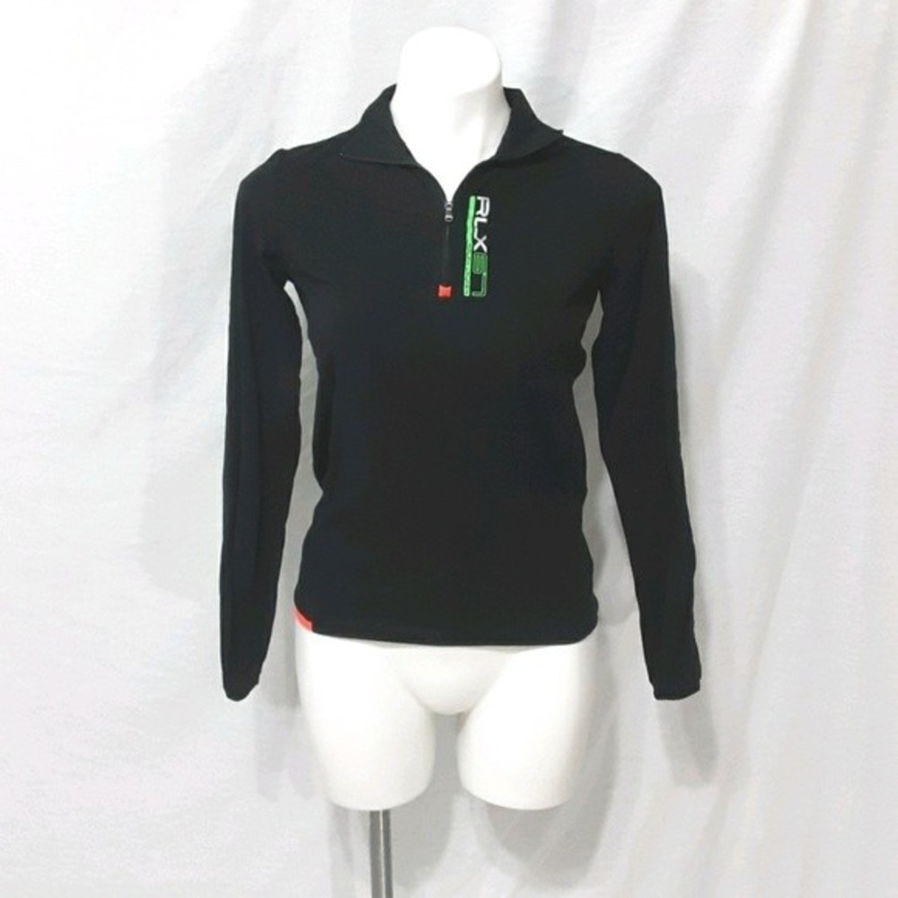 RLX Ralph Lauren Black Label Lightweight Quarter-Zip Active Track Jacket Small